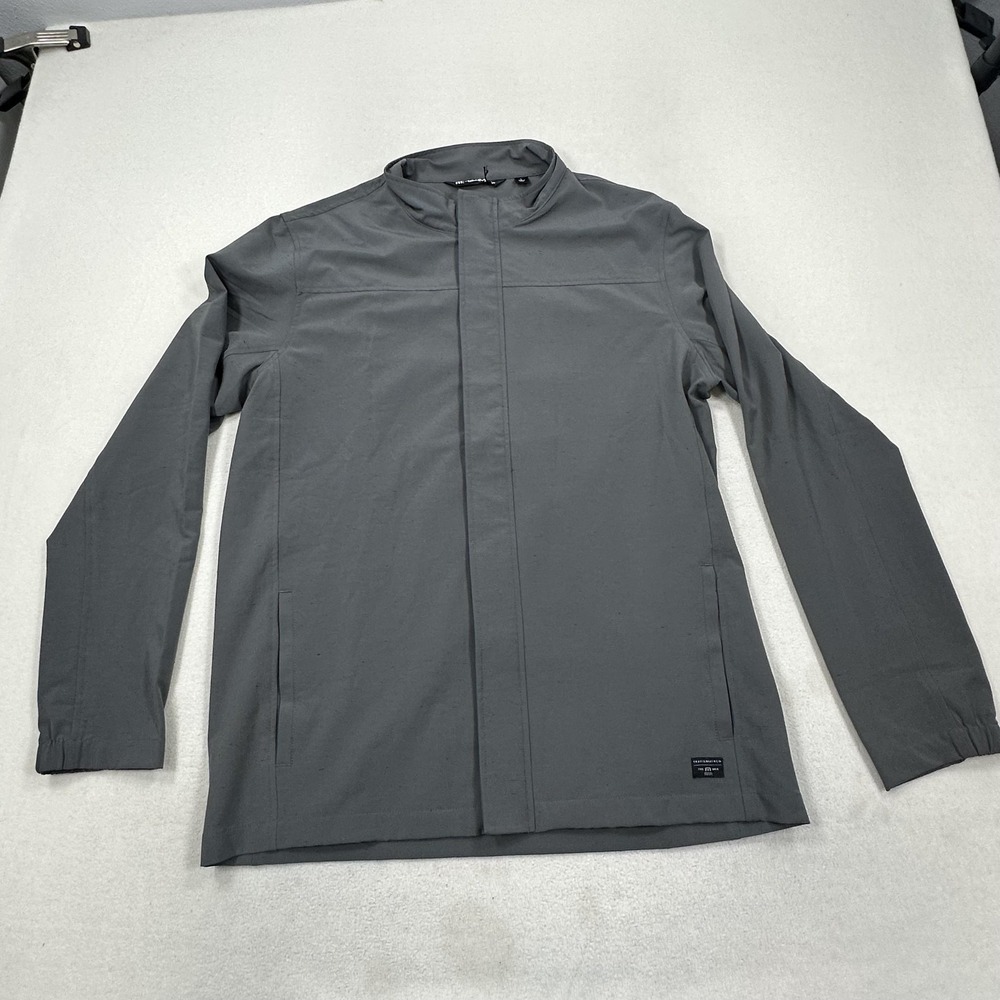 Travis Mathew There's My Guy Jacket Mens Large Gray Full Zip Golf Performance